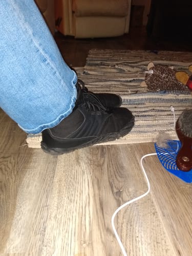 Customer photo review of Caspar Flex - Non-slip & waterproof winter barefoot shoe (Unisex)