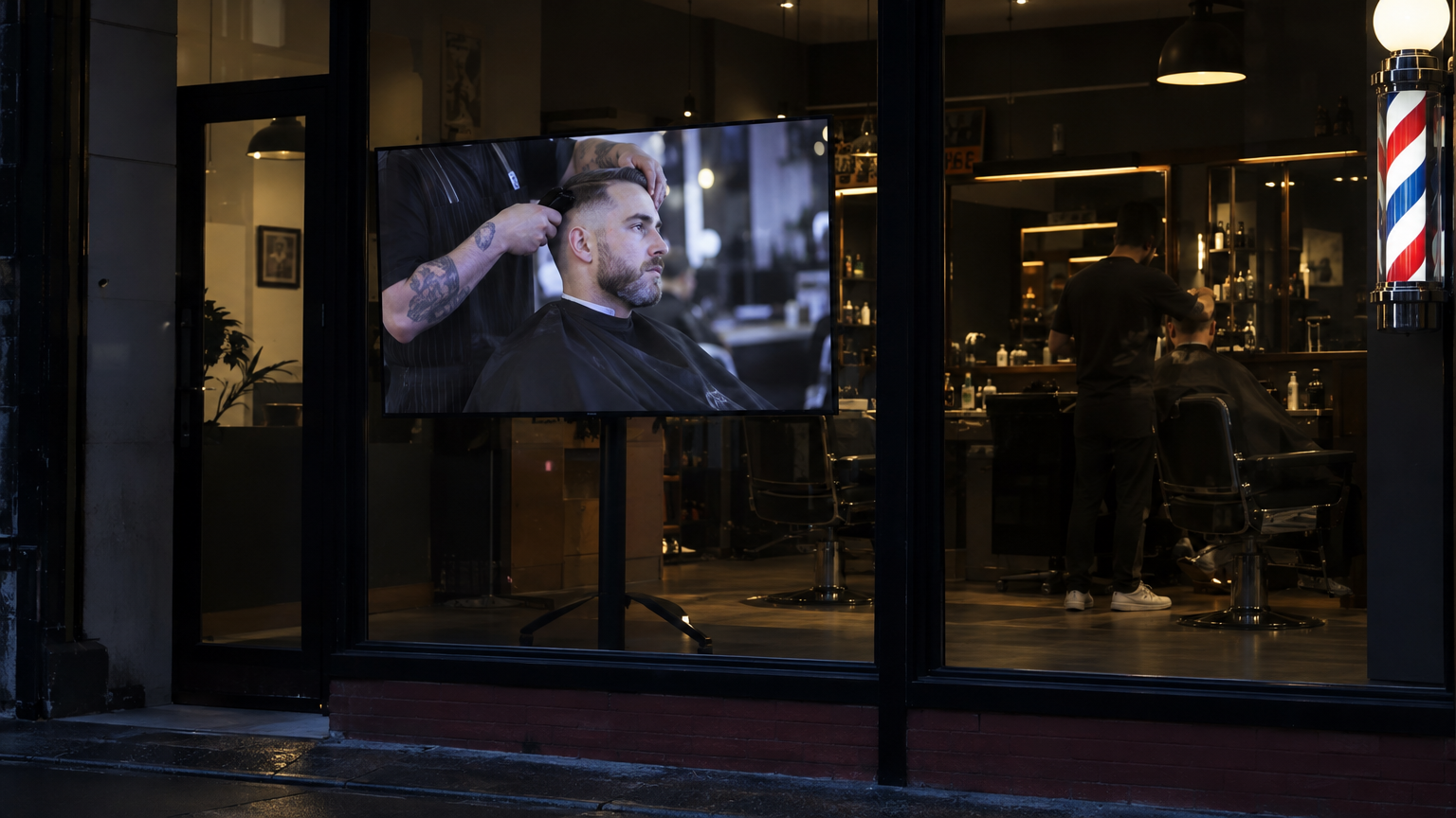 TV Window Sign