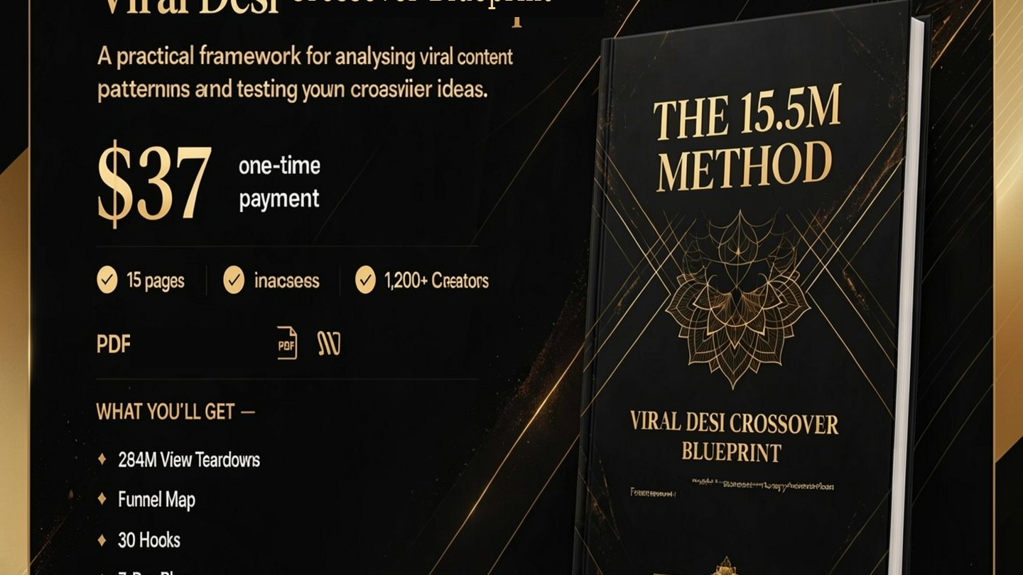 THE 15.5M Method - Viral Desi Crossover Blueprint