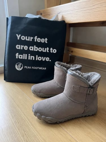 Customer photo review of Snug Boot - Non-slip & waterproof winter barefoot shoe (Unisex)