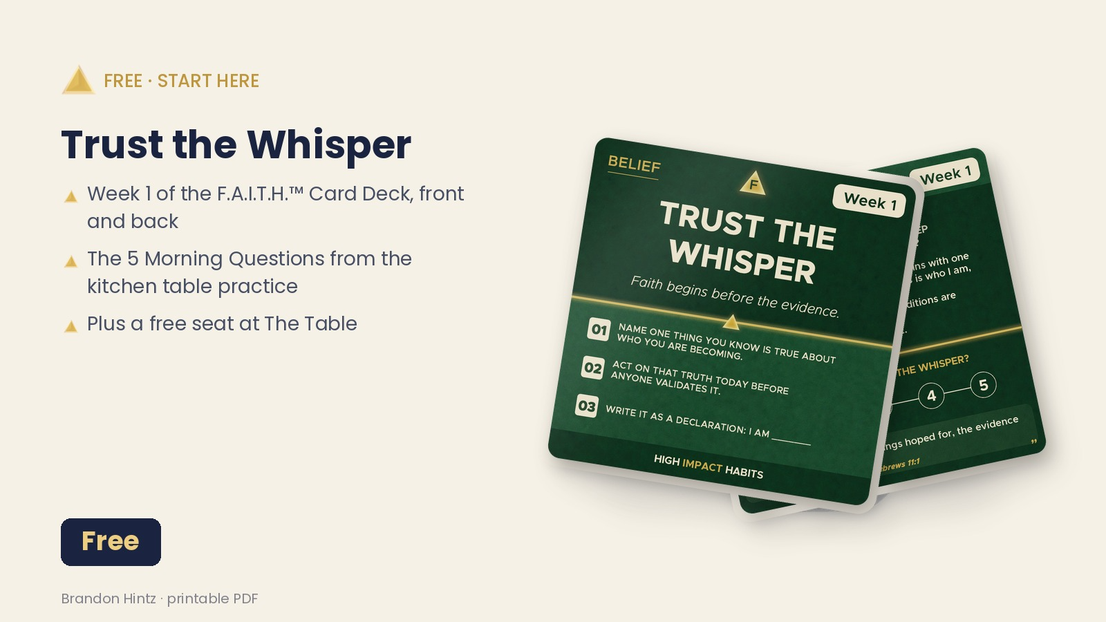 Start Here: Trust the Whisper (Free)