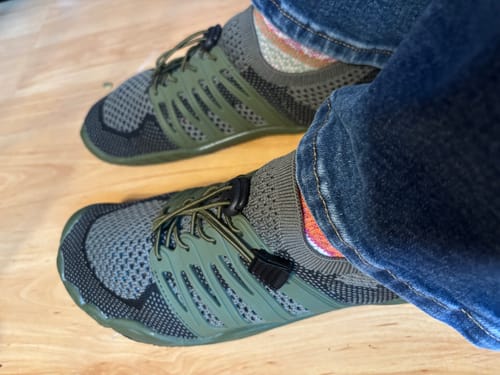 Customer photo review of CanyonTrek: Non-Slip All-Environment Barefoot Shoes