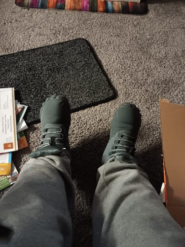 Customer photo review of Caspar Flex - Non-slip & waterproof winter barefoot shoe (Unisex)