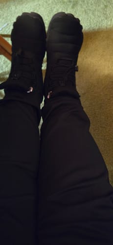 Customer photo review of Caspar Flex - Non-slip & waterproof winter barefoot shoe (Unisex)