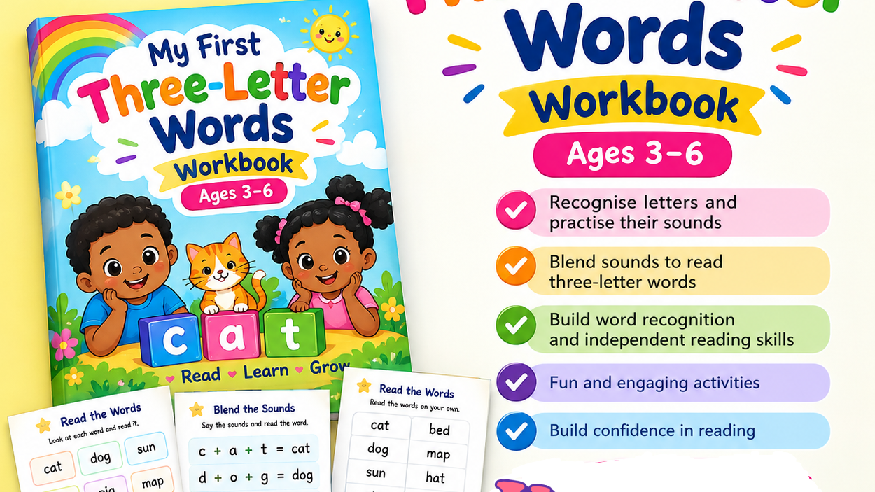 My First Three-Letter Words Workbook