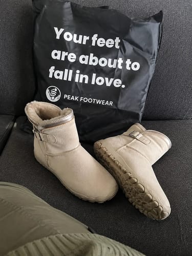 Customer photo review of Snug Boot - Non-slip & waterproof winter barefoot shoe (Unisex)