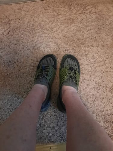 Customer photo review of CanyonTrek: Non-Slip All-Environment Barefoot Shoes