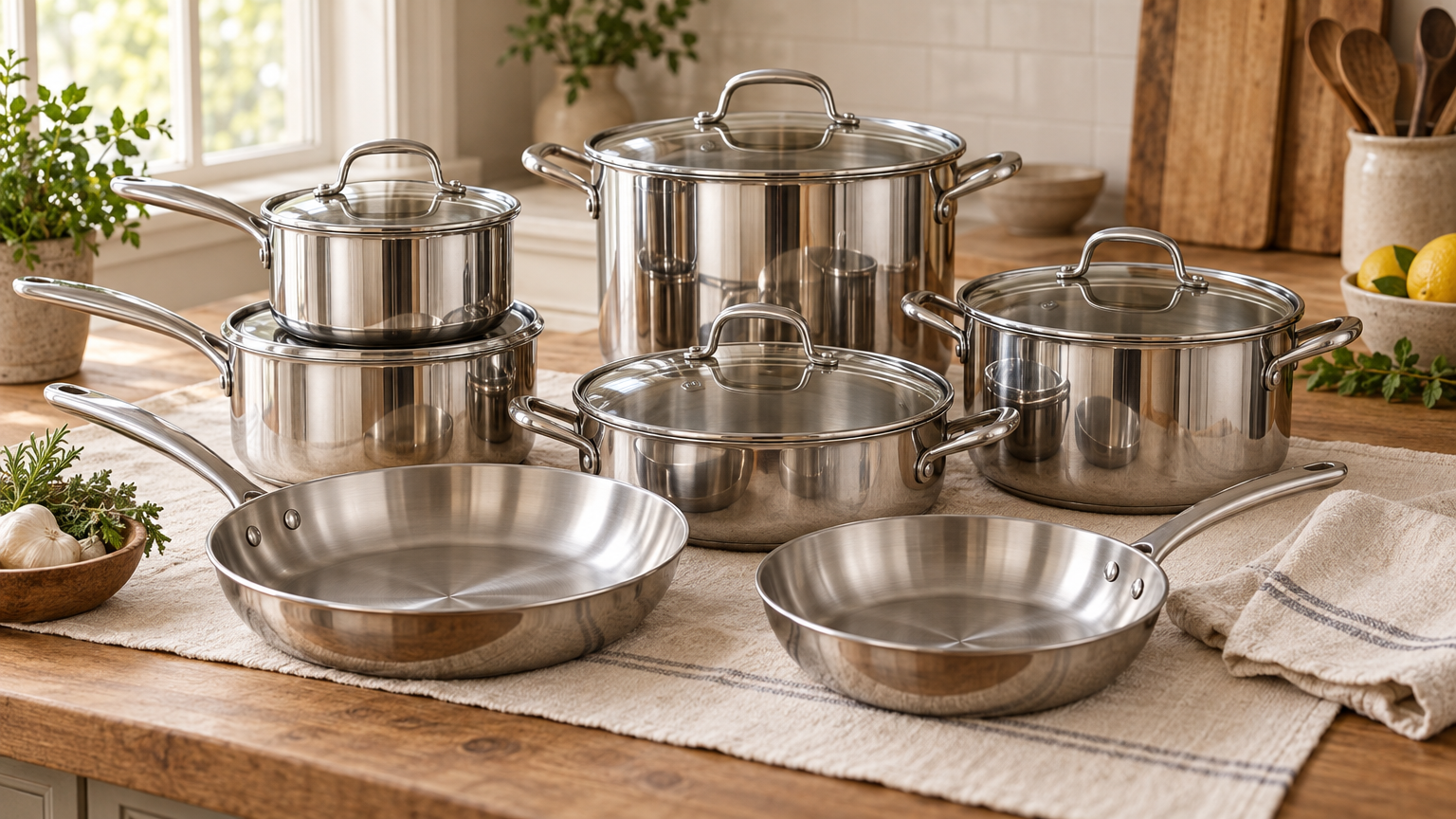 Heritage Stainless Cookware Set