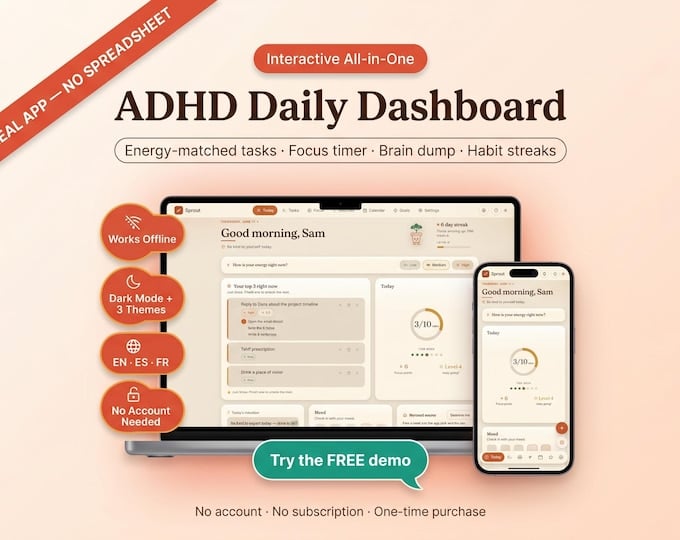 ADHD Daily Dashboard