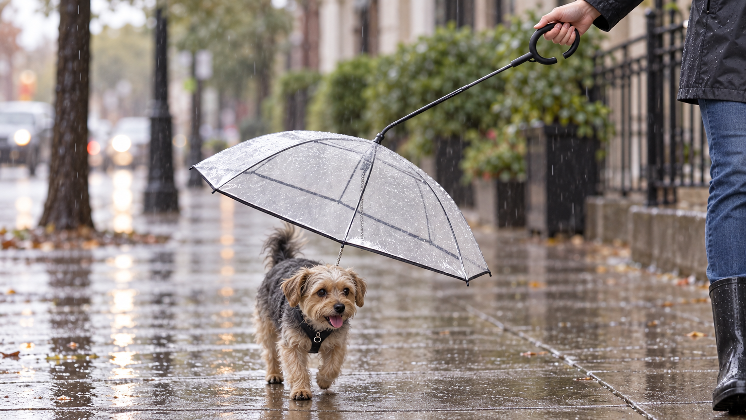 Hands-Free Pet Umbrella