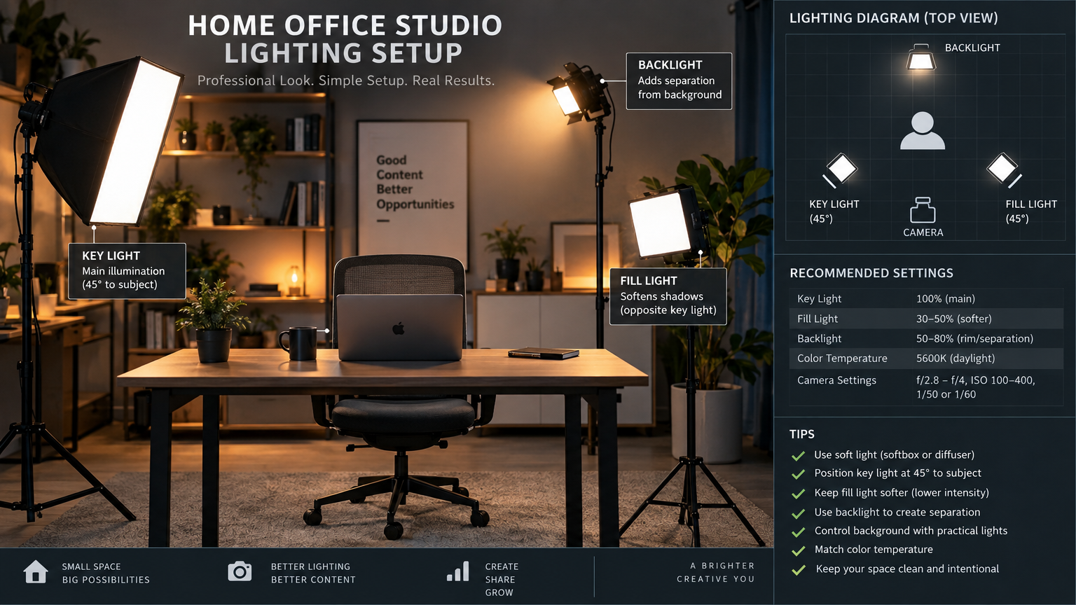 Small-Space Studio Lighting Blueprints