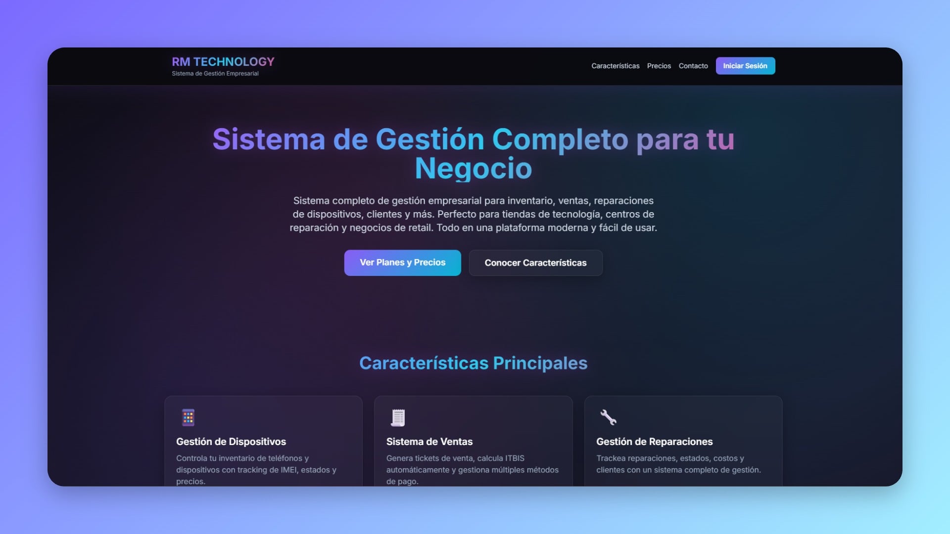 SISTEMA DE GESTION DE TIENDAS DE EQUIPOS MOVILES