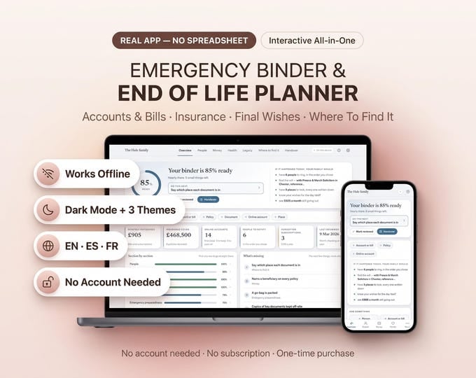 Emergency Binder