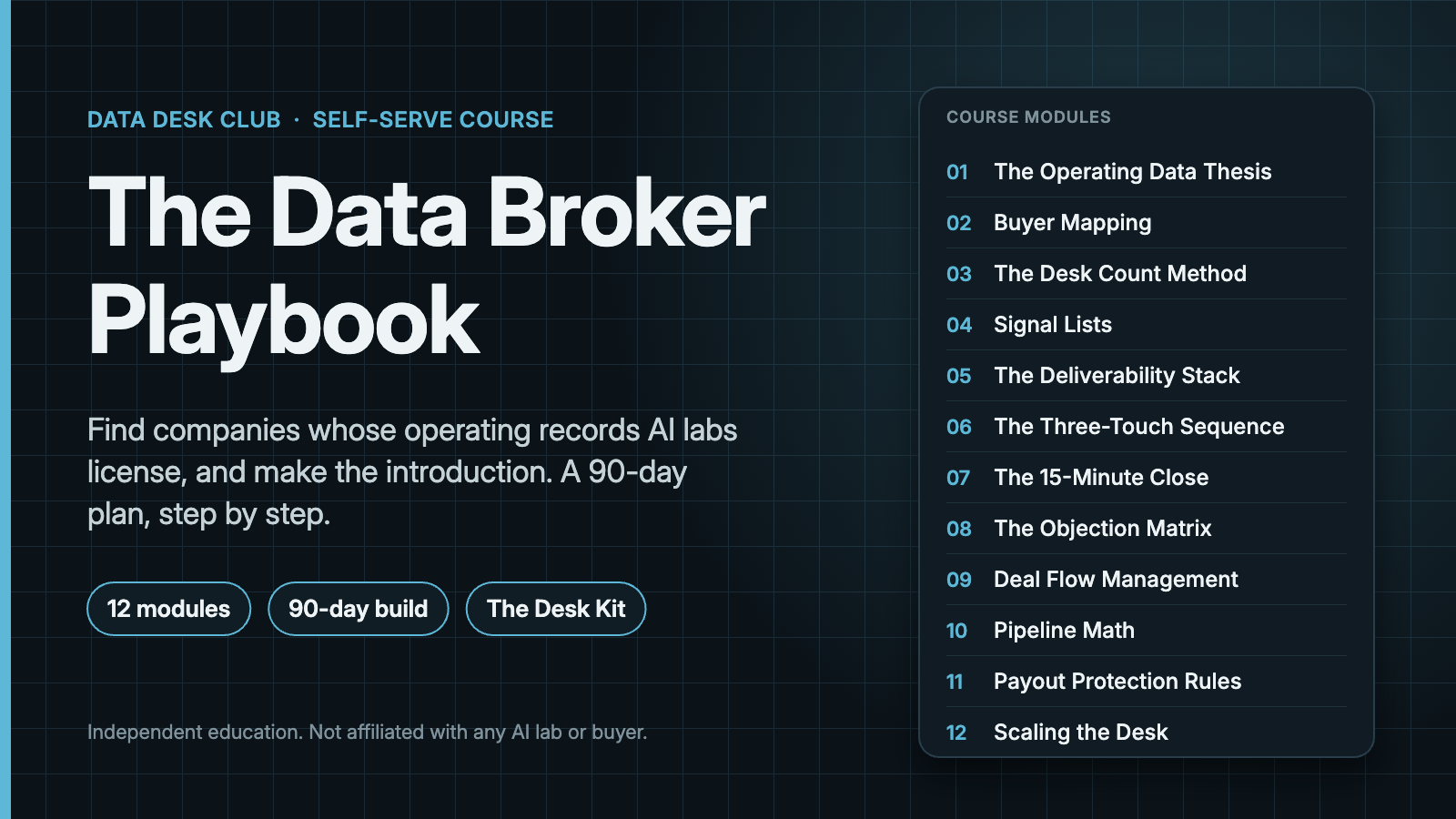 The Data Broker Playbook