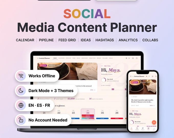 Social Media Content Planner