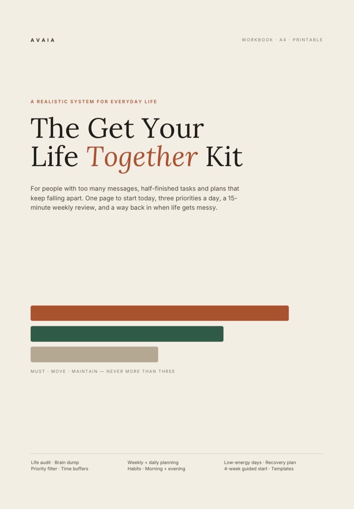 The Get Your Life Together Kit