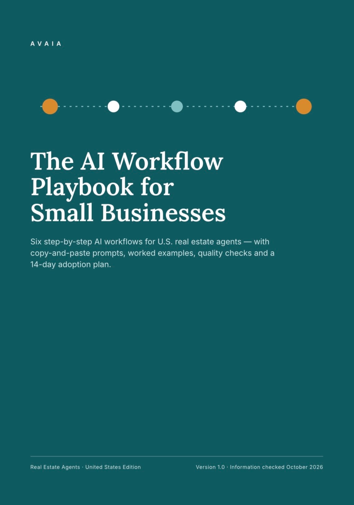AI Workflow Playbook for Real Estate Agents