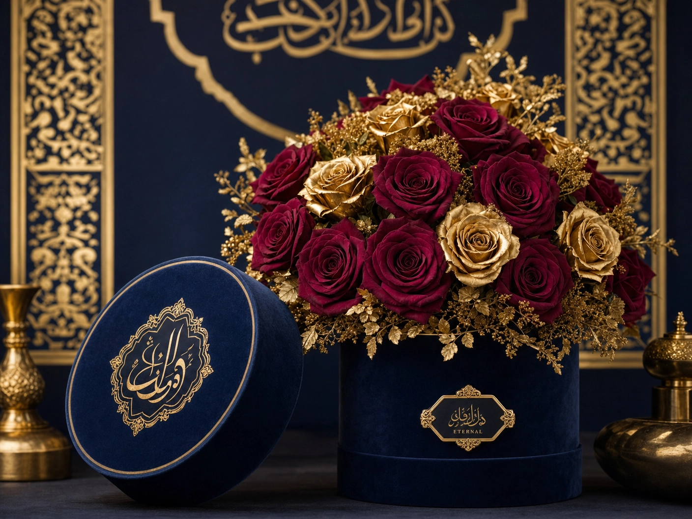 باقة الزهور الصناعية الدائمة