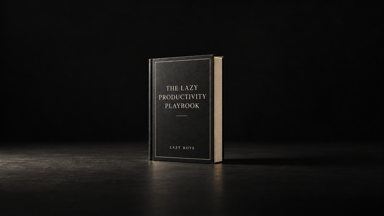 The Lazy Productivity Playbook — by LAZY BOYS
