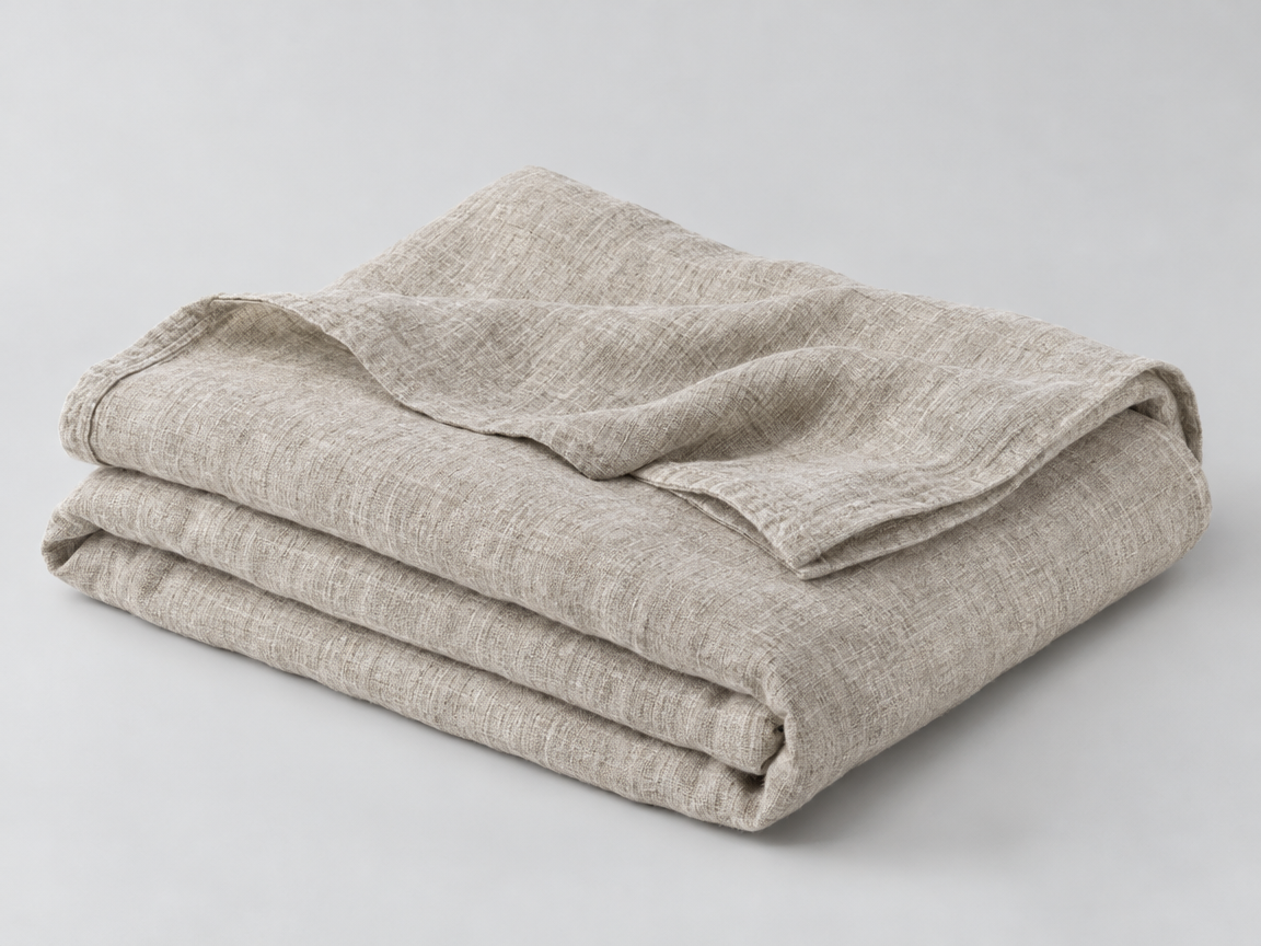 Linen Throw Blanket