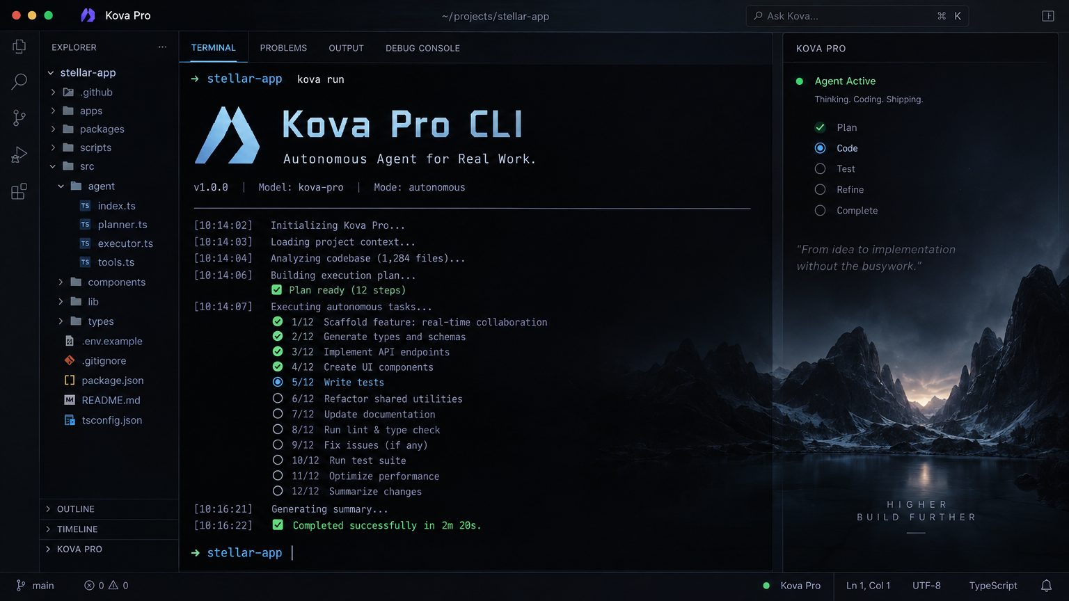 Kova Pro CLI