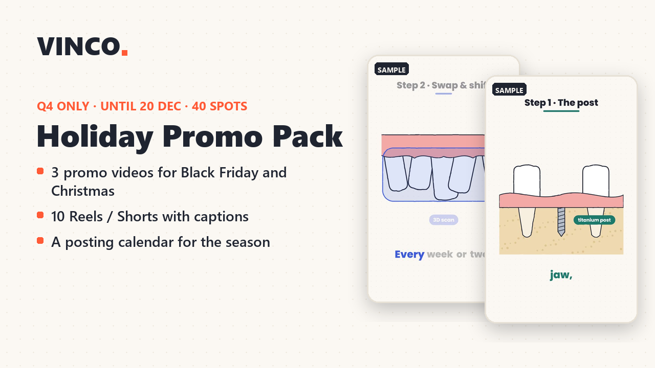 Holiday Promo Pack (Black Friday + Christmas)