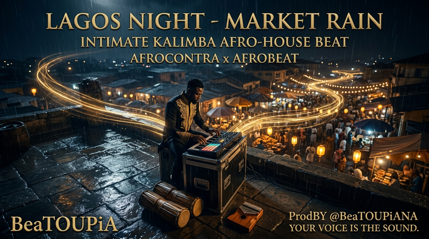 Project preview of FreeBEAT: Lagos Night - Market Rain AfroConTRA x Afrobeat Intimate Kalimba