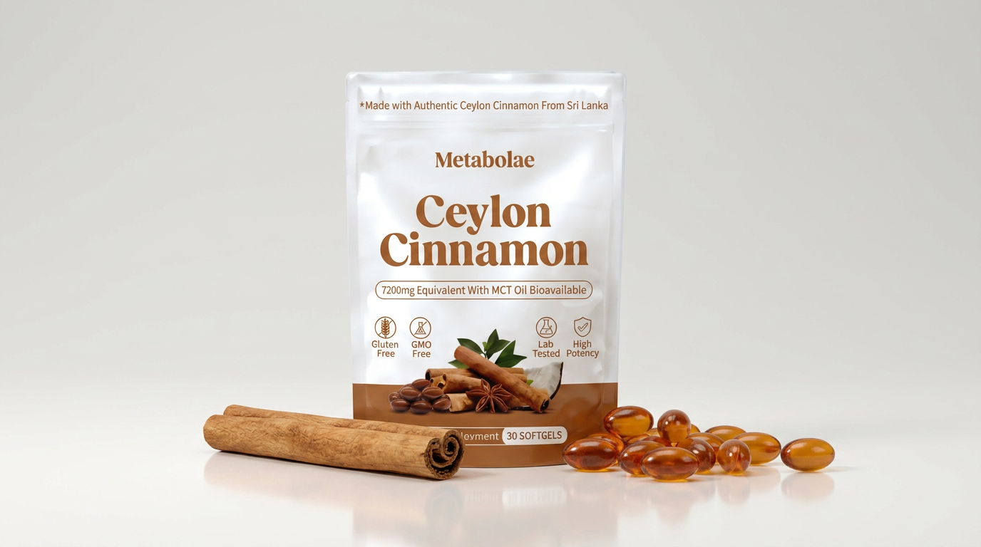 Metabolae Ceylon cinnamon softgels.