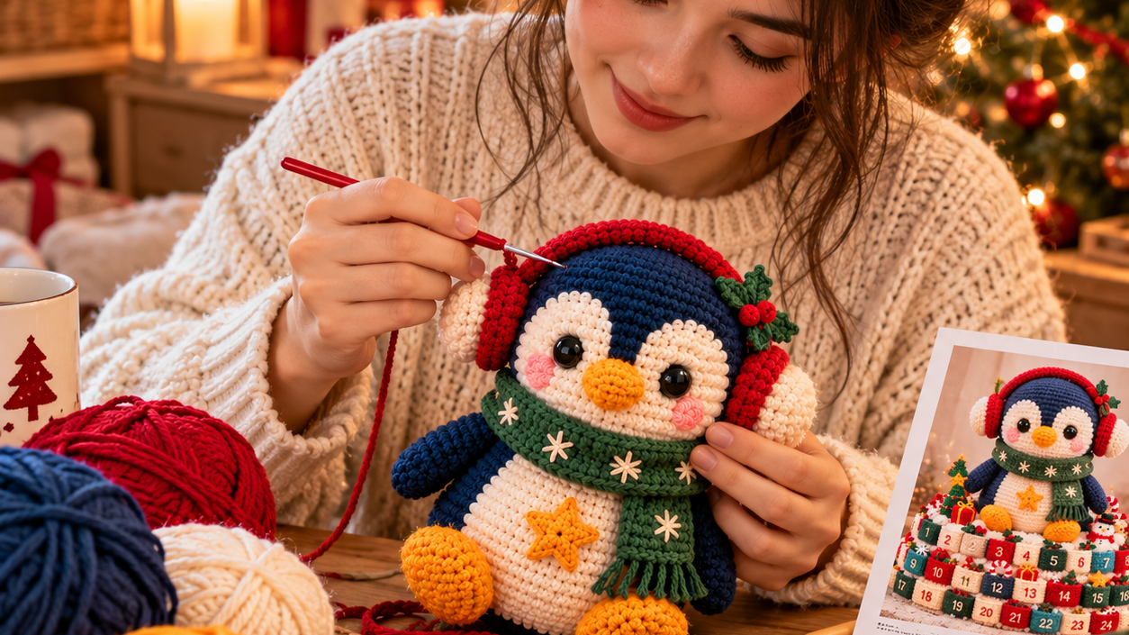 Cozy Christmas Penguin Crochet Pattern