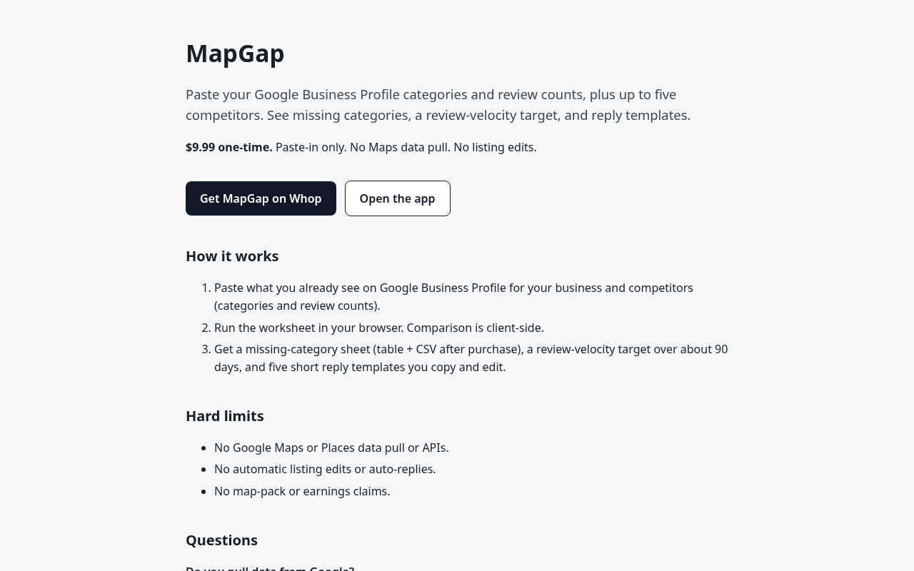 MapGap