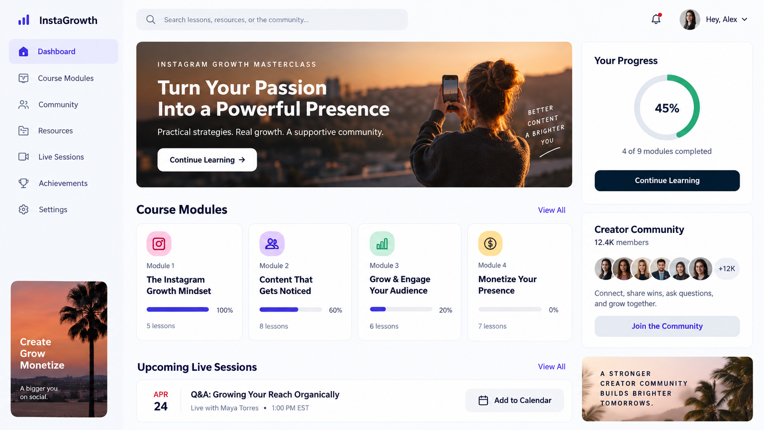 Instagram Growth Masterclass