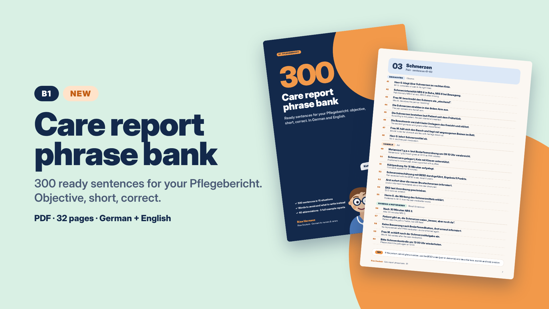 300 Care Report Phrase Bank