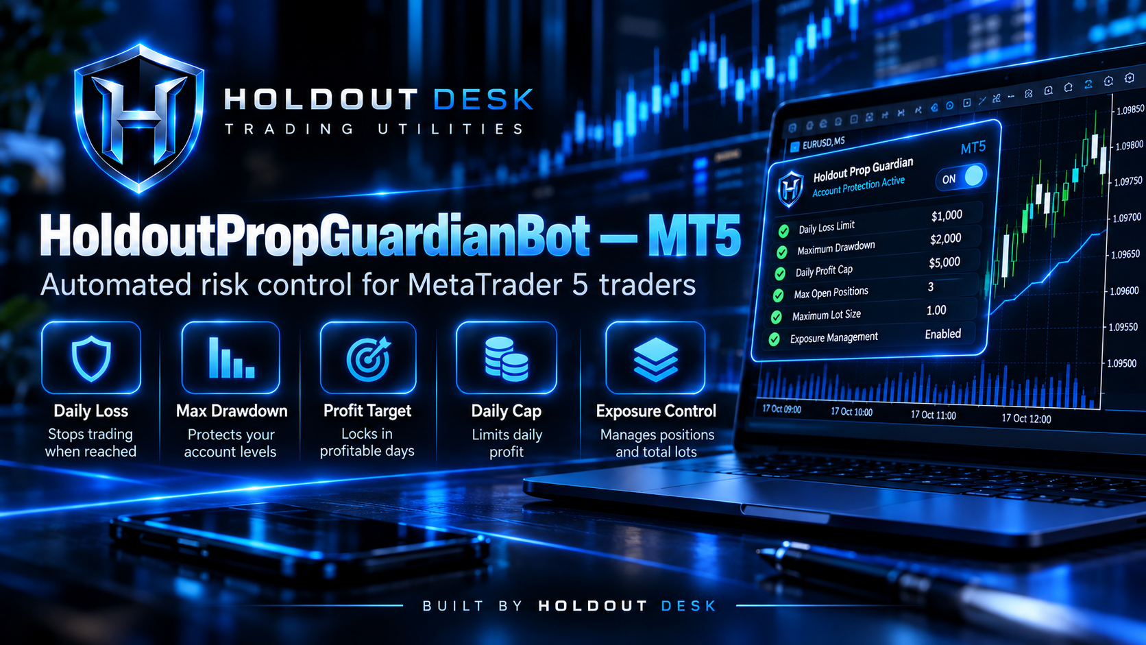 HoldoutPropGuardianBot — MT5