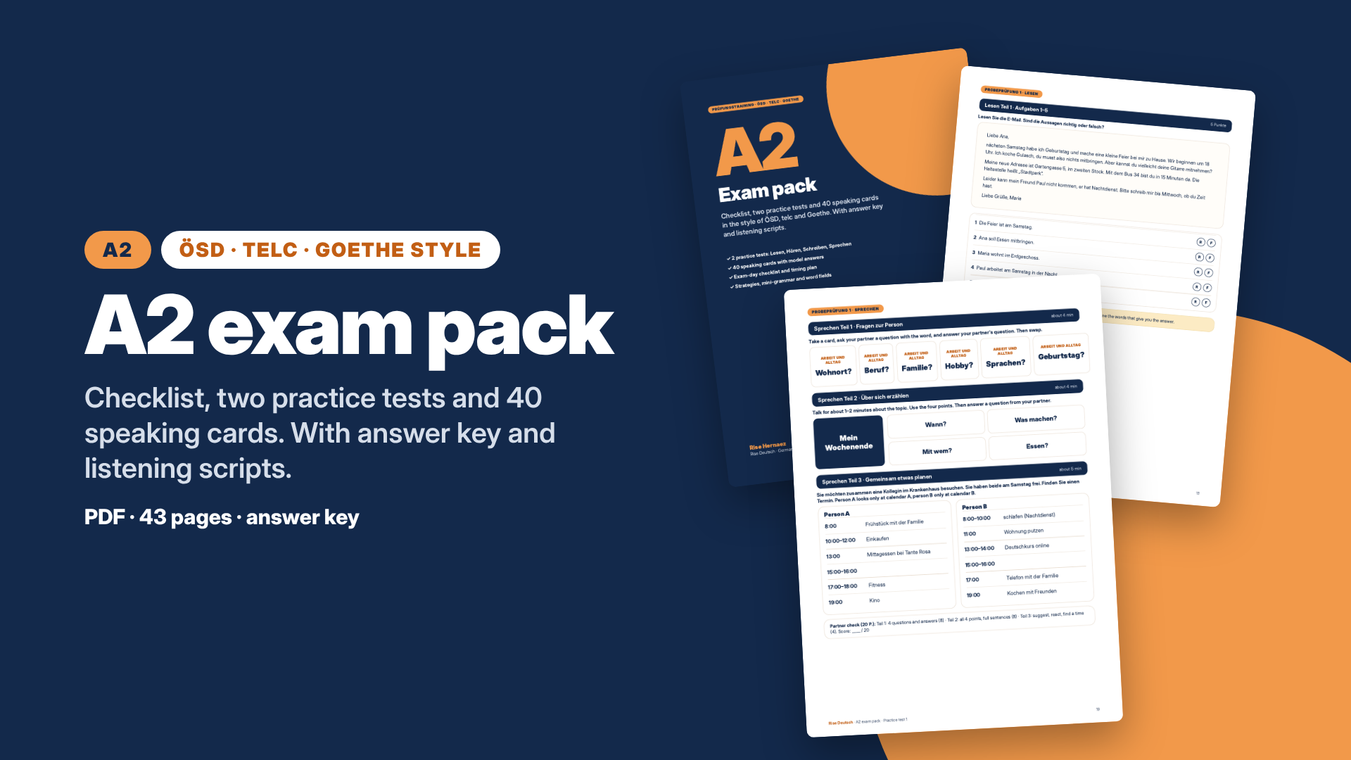 A2 Exam Practice Pack for Healthcare Workers