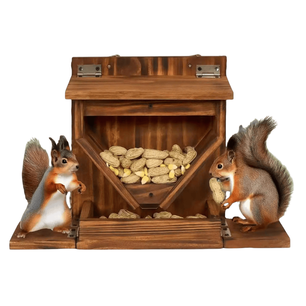 Attract & Feed Backyard Squirrels All Winter Long with the Weatherproof SquirVia