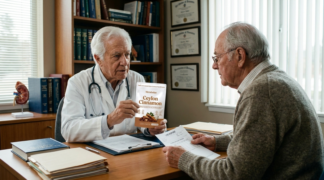 Doctor with patient