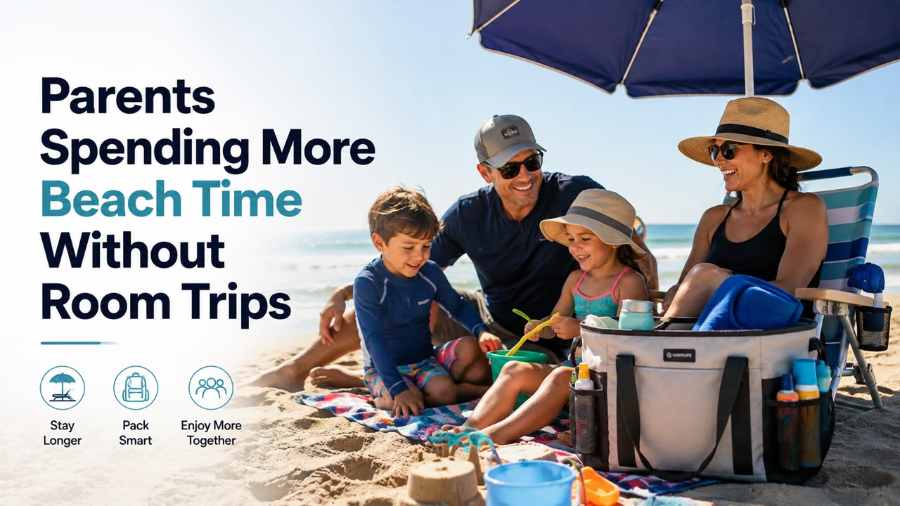 Parents Spending More Beach Time Without Room Trips