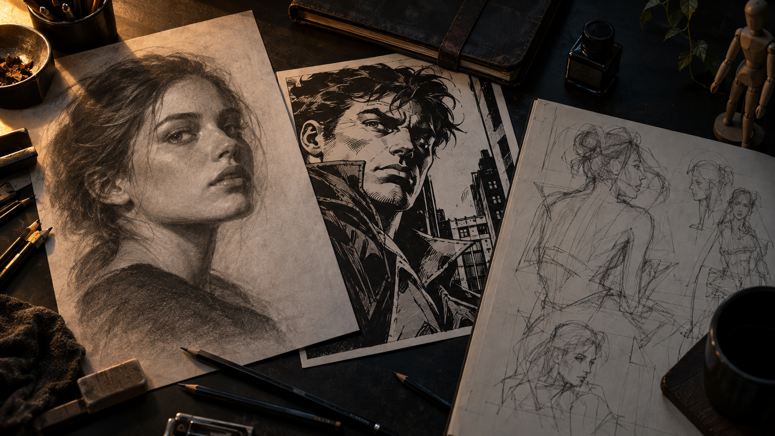 Estilos de Dibujo: Realismo, Cómic y Boceto