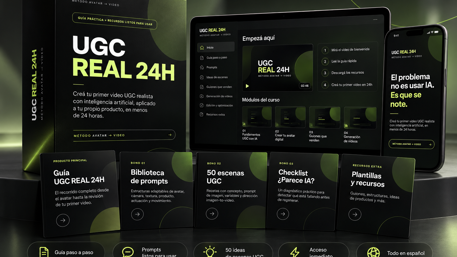 UGC REAL 24H — Método Avatar a Video