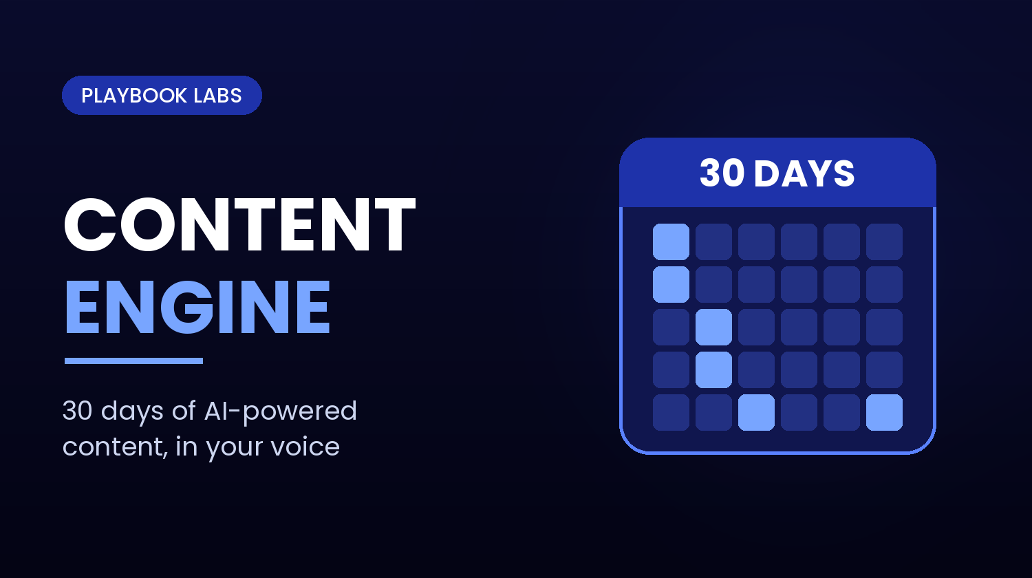 30-Day AI Content Engine