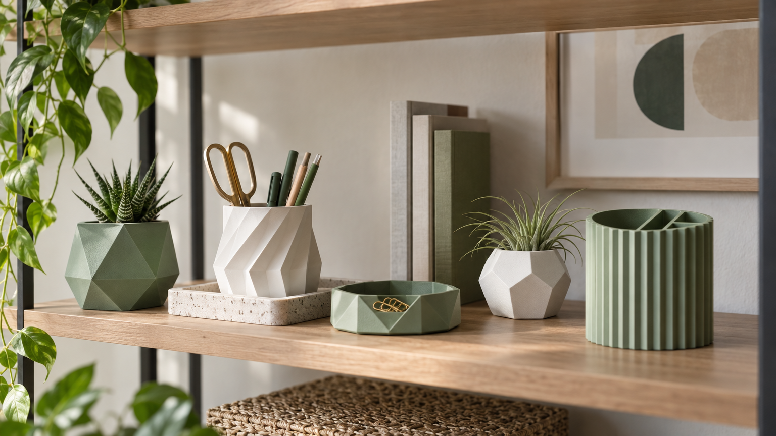 Desk and Shelf Decor STL Pack