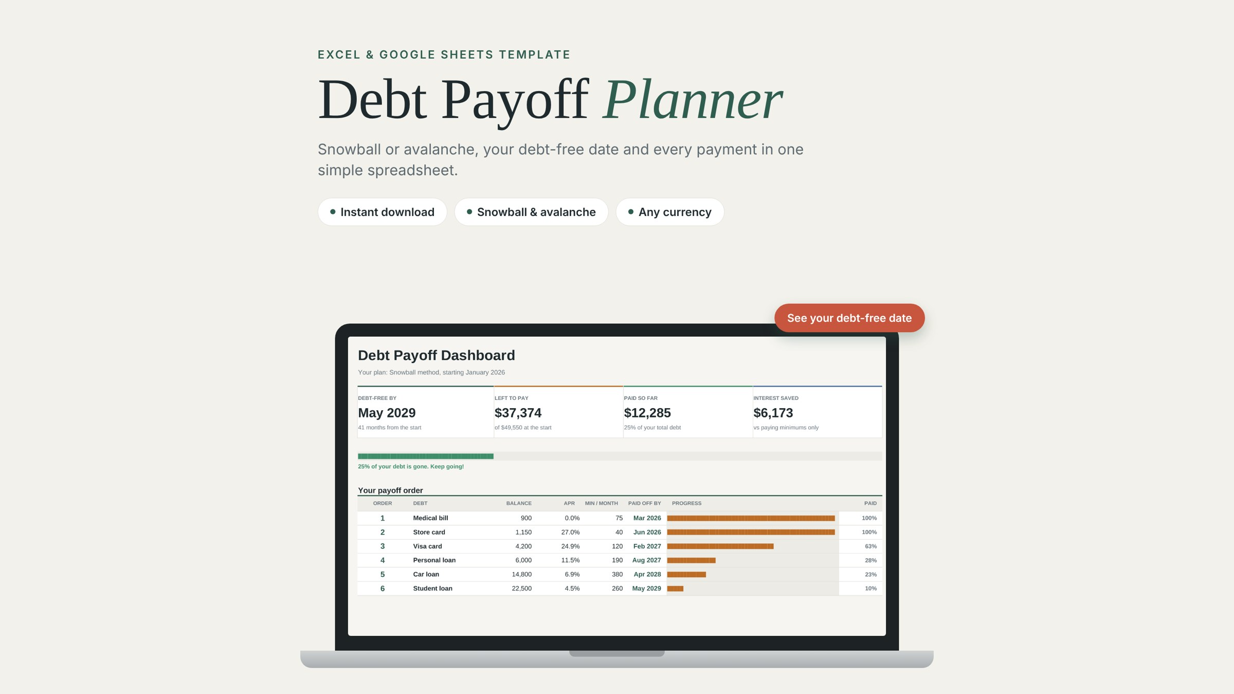 Debt Payoff Planner