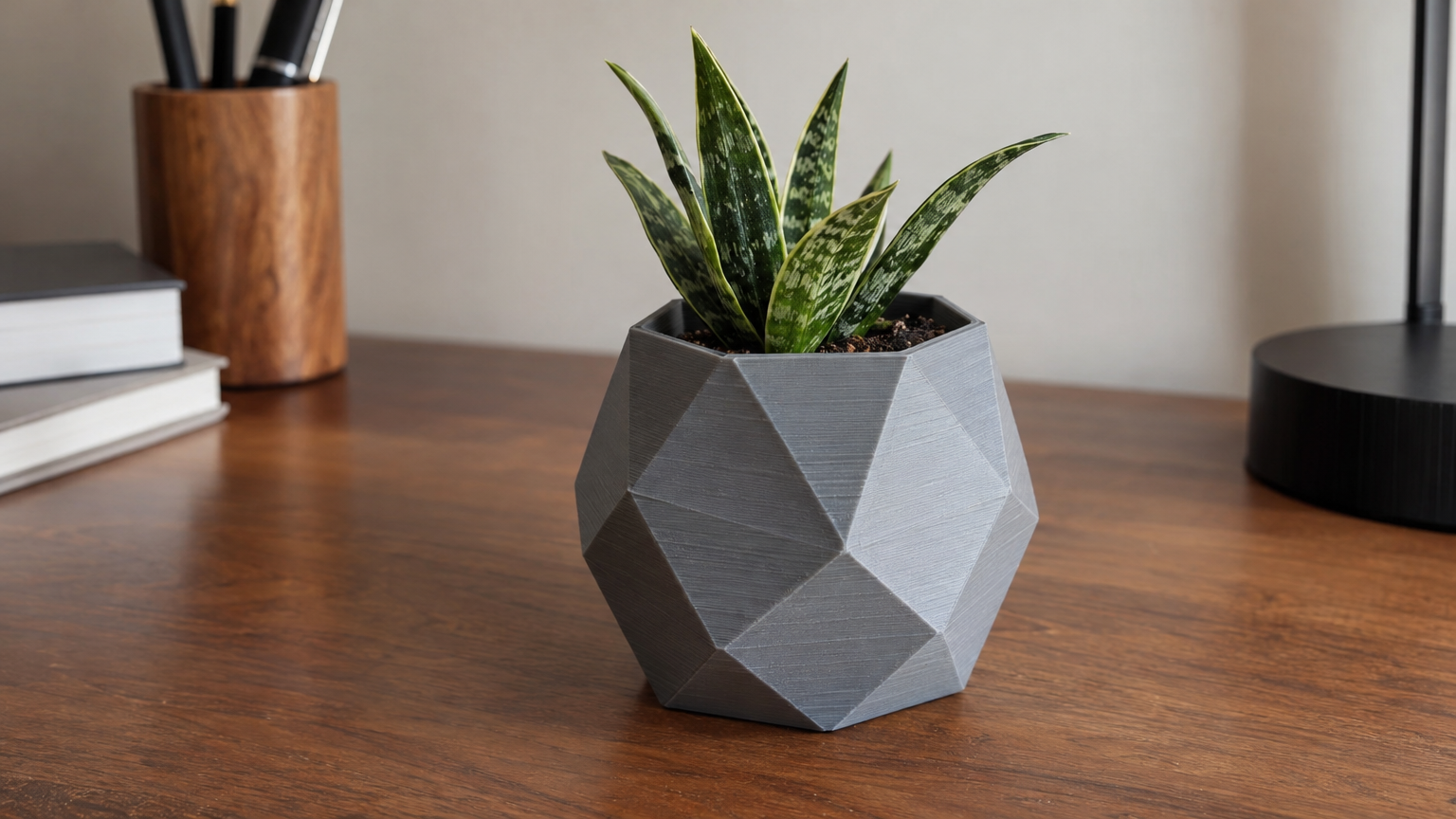 Faceted Planter — Print-Ready STL