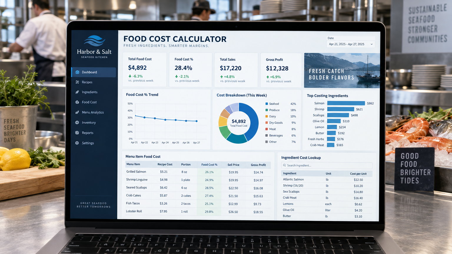 Seafood Restaurant Menu Playbook