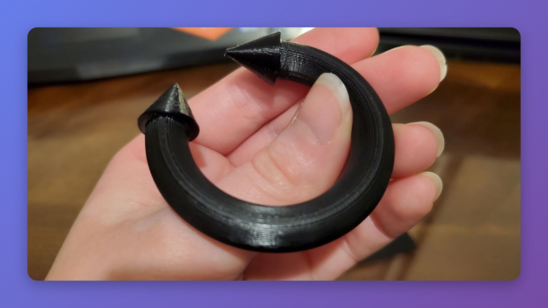 Custom Cone-Spike End Septum Ring