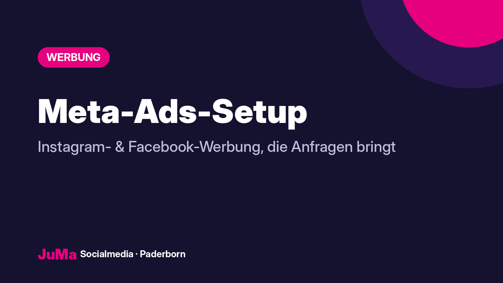 Meta-Ads-Setup (Instagram & Facebook)