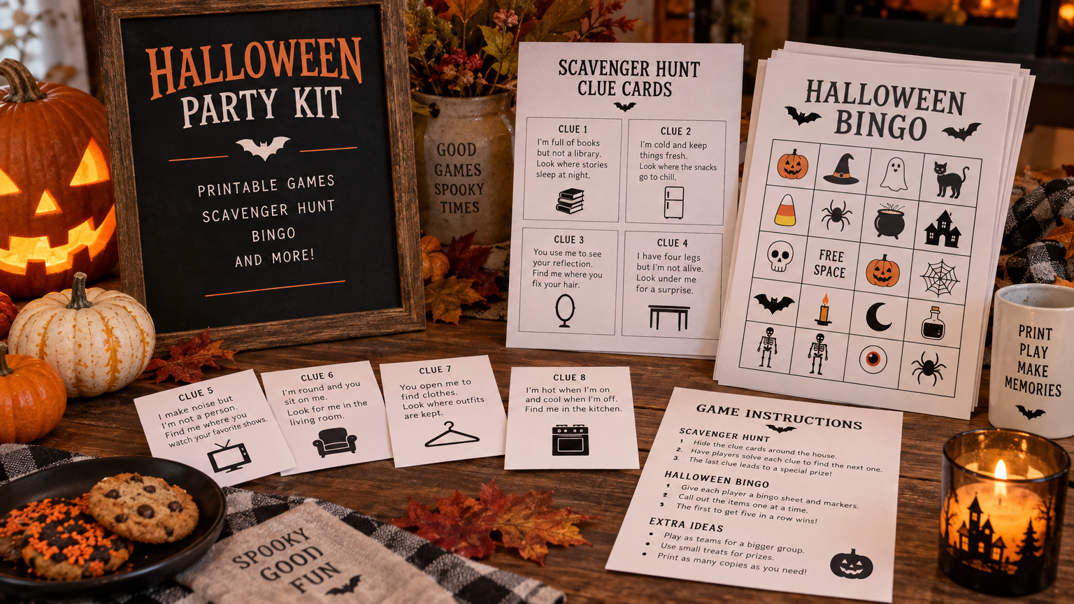 Halloween Night In-a-Box Digital Kit