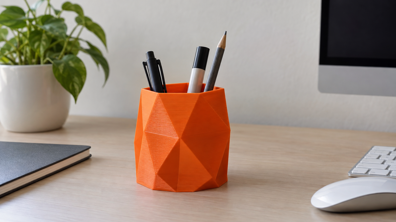 Geo Desk Organizer — Print-Ready STL