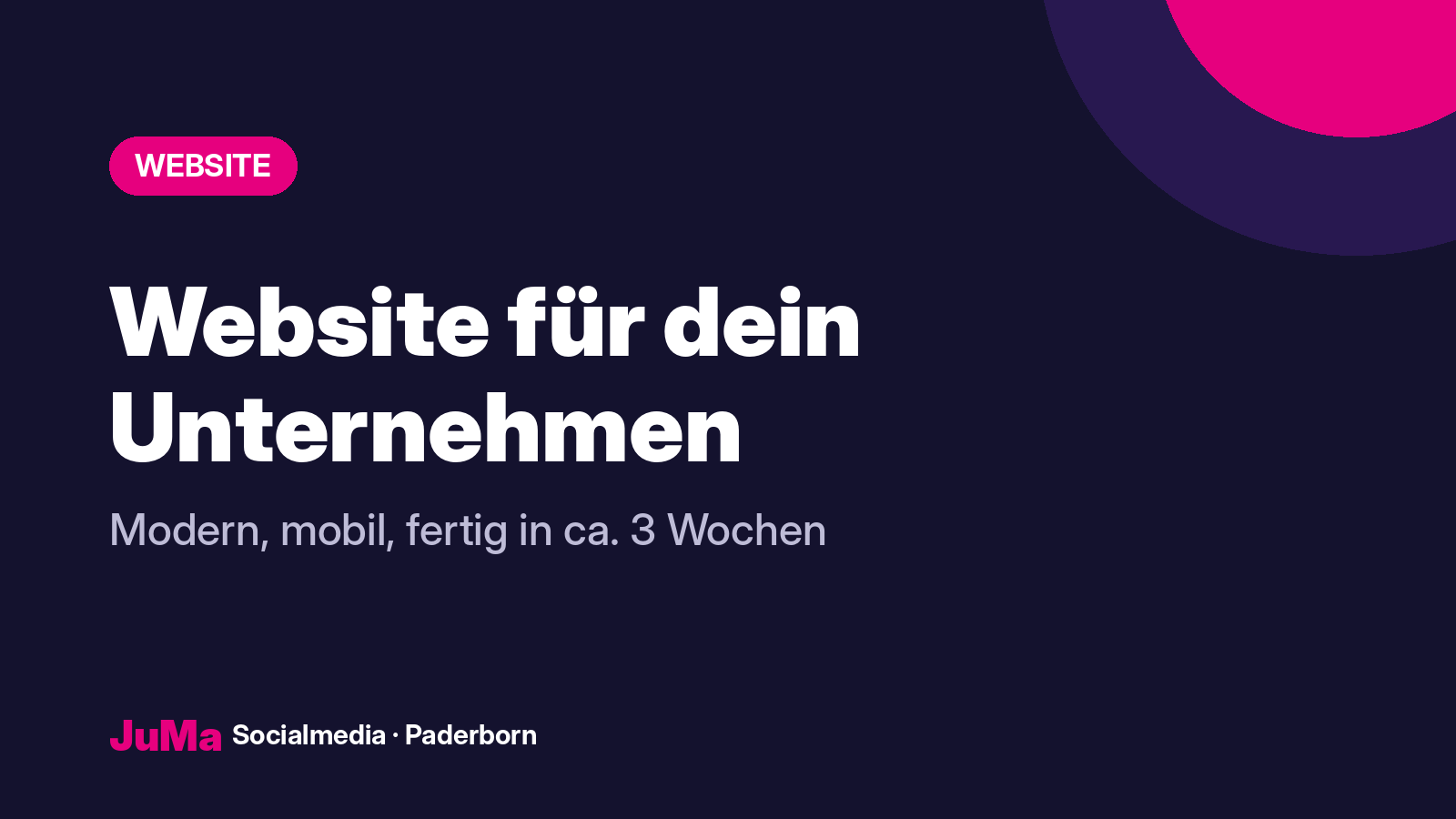 Website für dein Unternehmen