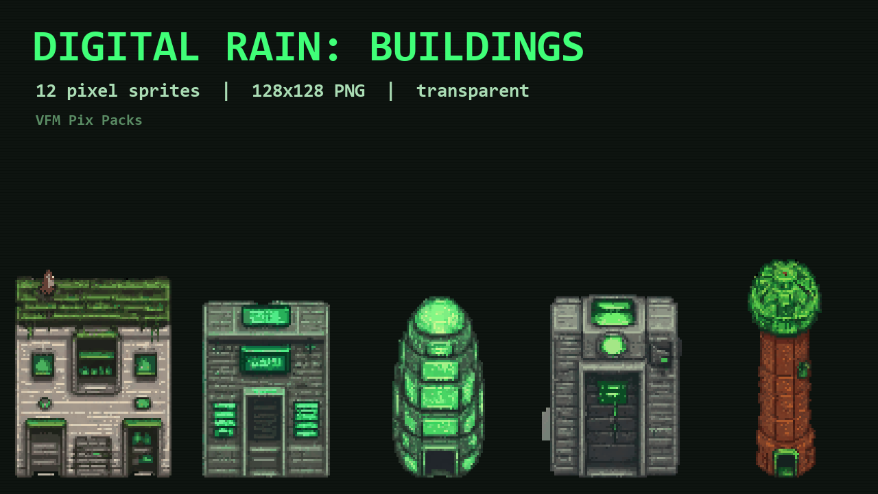 Digital Rain: Buildings